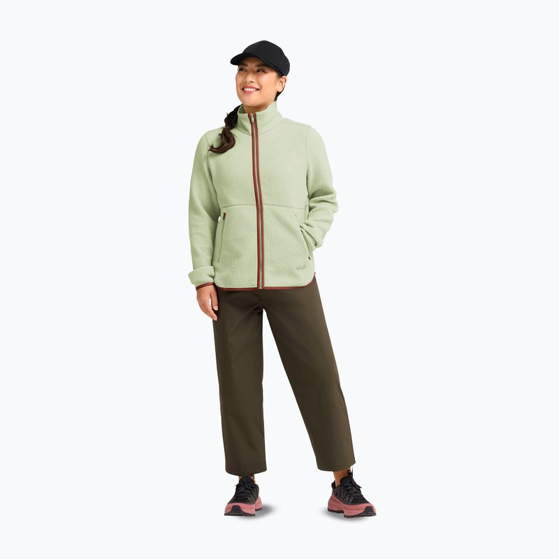 Női polár pulóver Jack Wolfskin Lite Curl Full Zip melon 2