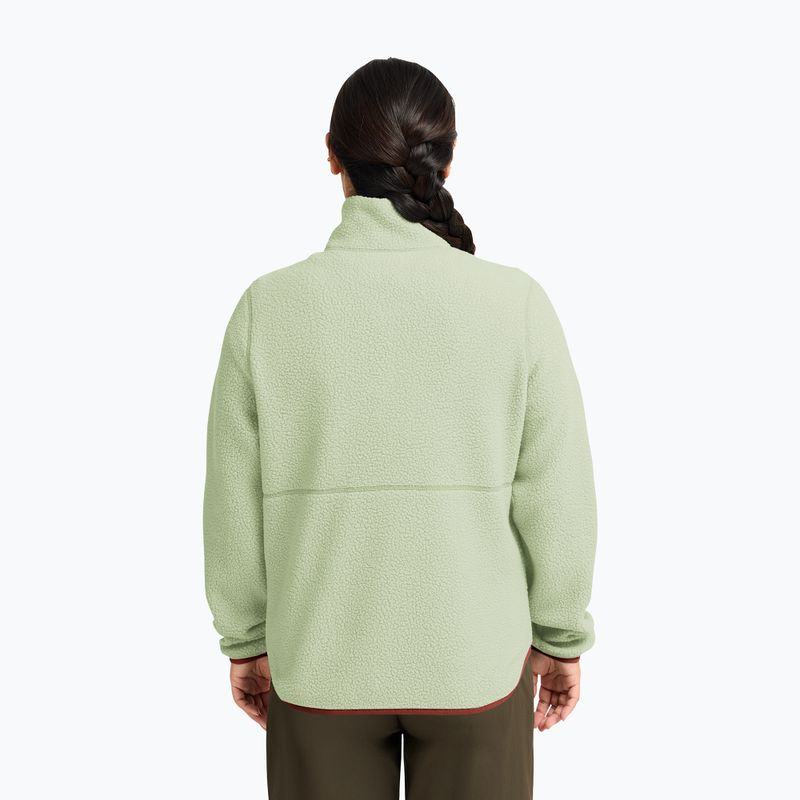 Női polár pulóver Jack Wolfskin Lite Curl Full Zip melon 3