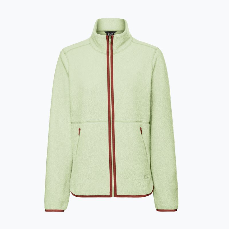 Női polár pulóver Jack Wolfskin Lite Curl Full Zip melon 7