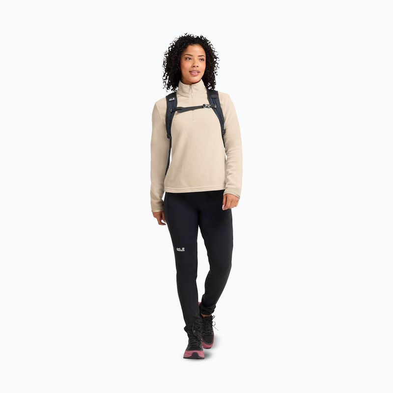 Női polár pulóver Jack Wolfskin Taunus 100 Half Zip oyster 2