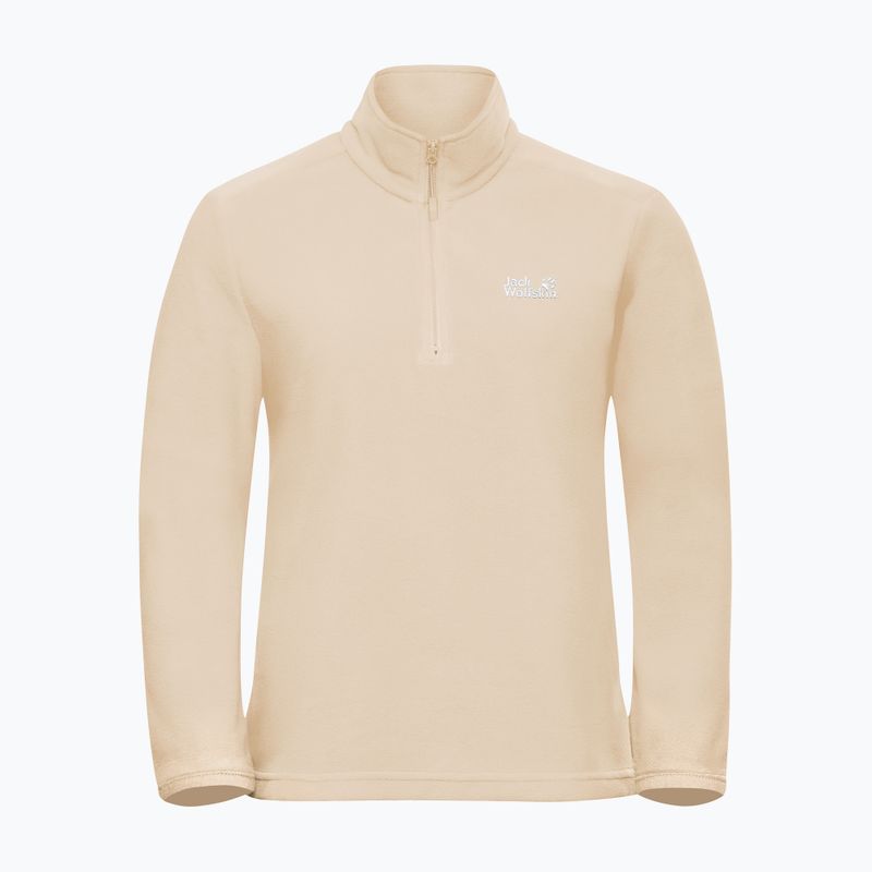 Női polár pulóver Jack Wolfskin Taunus 100 Half Zip oyster 5