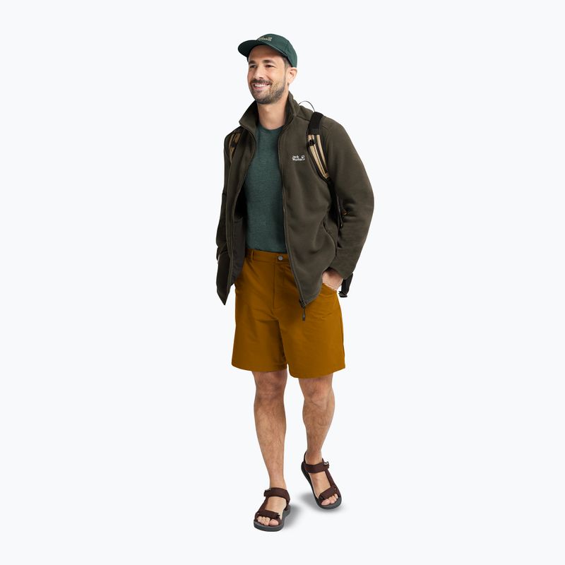 Férfi polár pulóver Jack Wolfskin Taunus 200 Full Zip obsidian moss 2