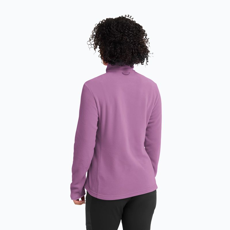 Női polár pulóver Jack Wolfskin Taunus 100 Full Zip vivid orchid 3