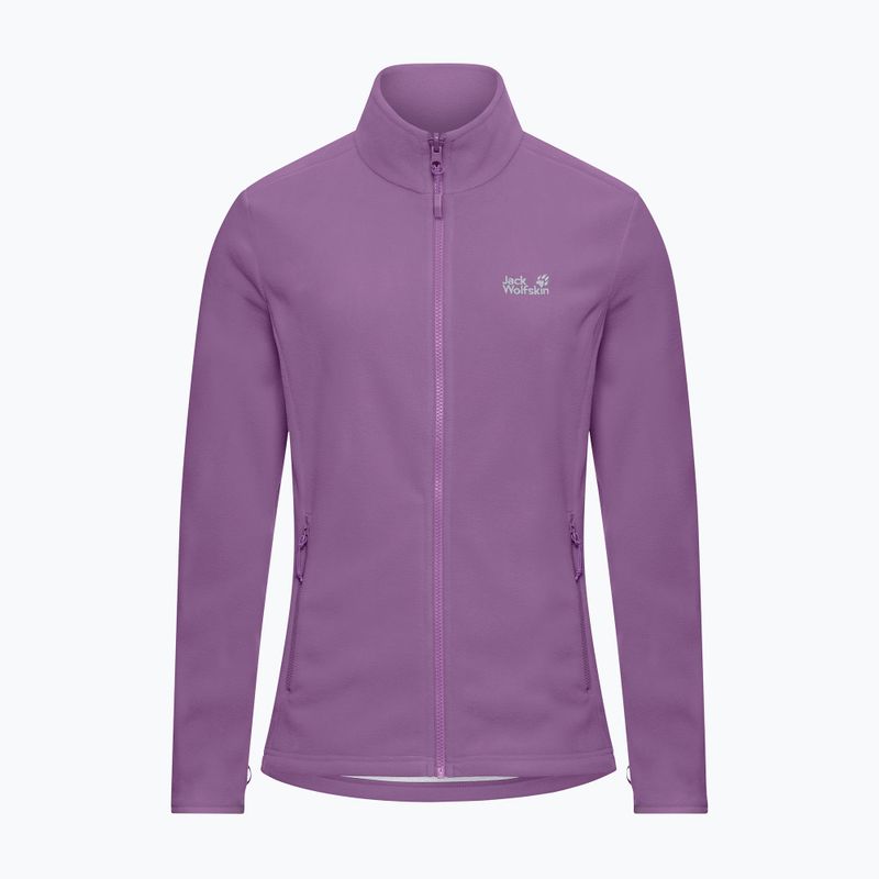 Női polár pulóver Jack Wolfskin Taunus 100 Full Zip vivid orchid 7