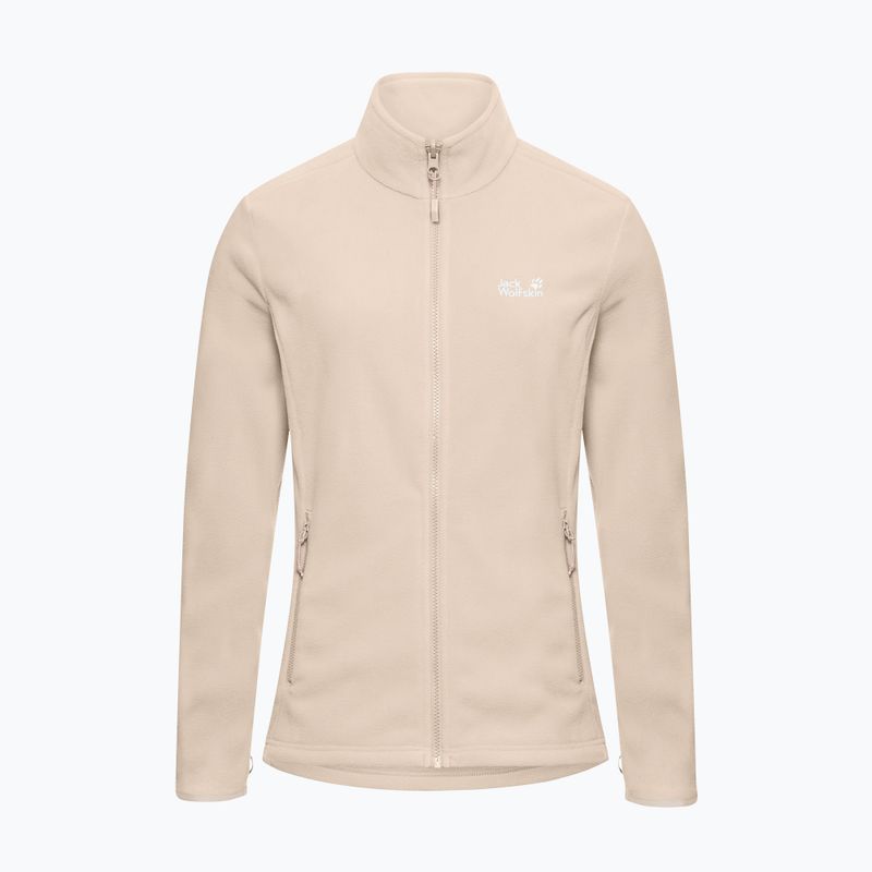 Női polár pulóver Jack Wolfskin Taunus 100 Full Zip oyster 7