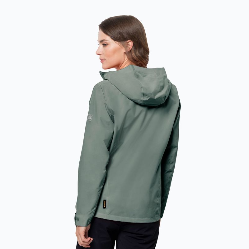 Jack Wolfskin női hardshell kabát Pack & Go Shell zöld 1111514_4311 2
