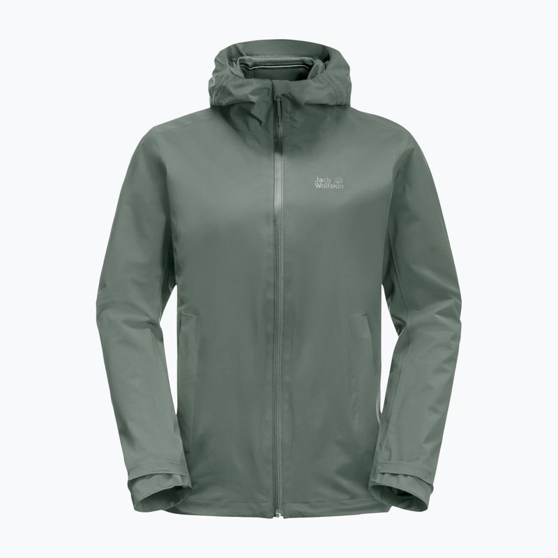 Jack Wolfskin női hardshell kabát Pack & Go Shell zöld 1111514_4311 7