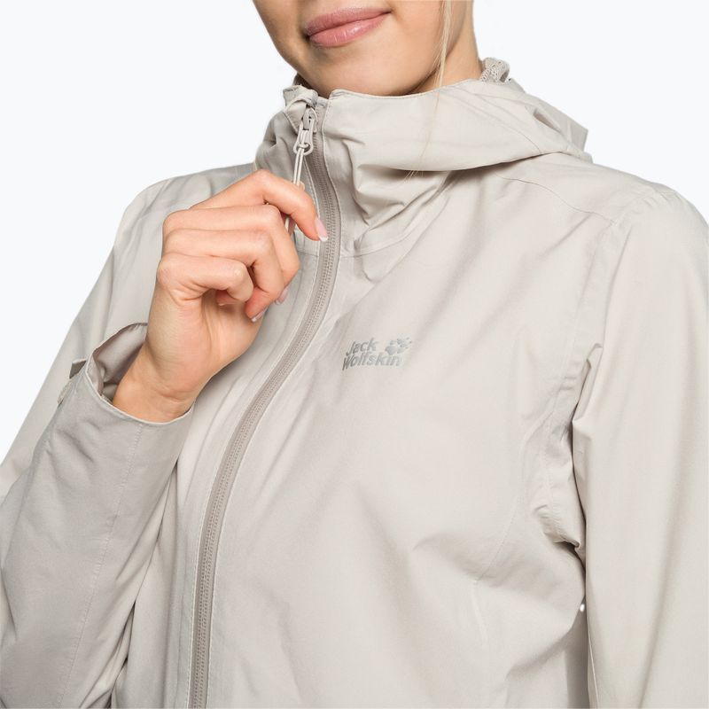 Jack Wolfskin női hardshell dzseki Pack & Go Shell szürke 1111514_6260 6
