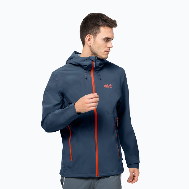 Jack Wolfskin férfi esőkabát Highest Peak 2.5L tengerészkék 1114961_1383