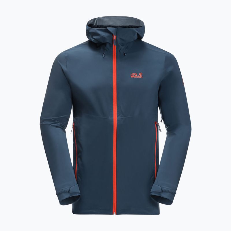 Jack Wolfskin férfi esőkabát Highest Peak 2.5L tengerészkék 1114961_1383 7