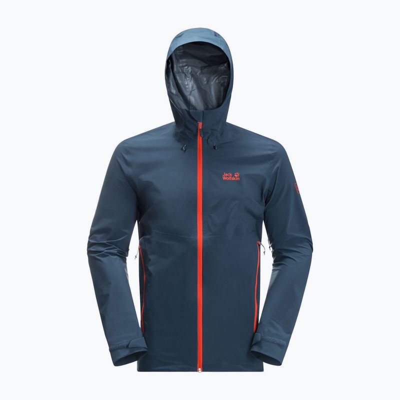 Jack Wolfskin férfi esőkabát Highest Peak 2.5L tengerészkék 1114961_1383 8