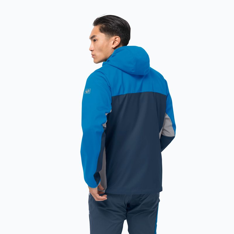 Férfi softshell kabát Jack Wolfskin Eagle Peak II kék 1306911_1361 2