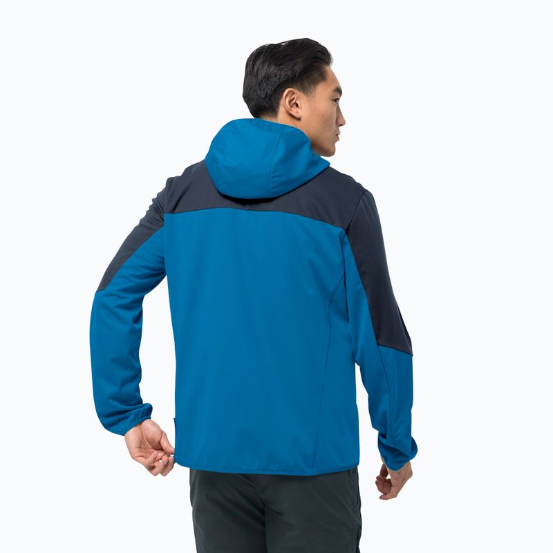 Férfi softshell kabát Jack Wolfskin Go Hike kék 1306921_1361_002 2