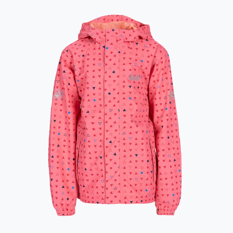 Jack Wolfskin gyermek esőkabát Tucan Dotted rózsaszín 1608891_7669