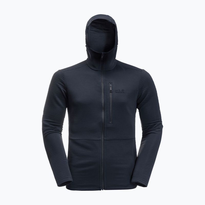 Férfi Jack Wolfskin Modesto kapucnis gyapjúpulóver sötétkék 1706492_1010 7