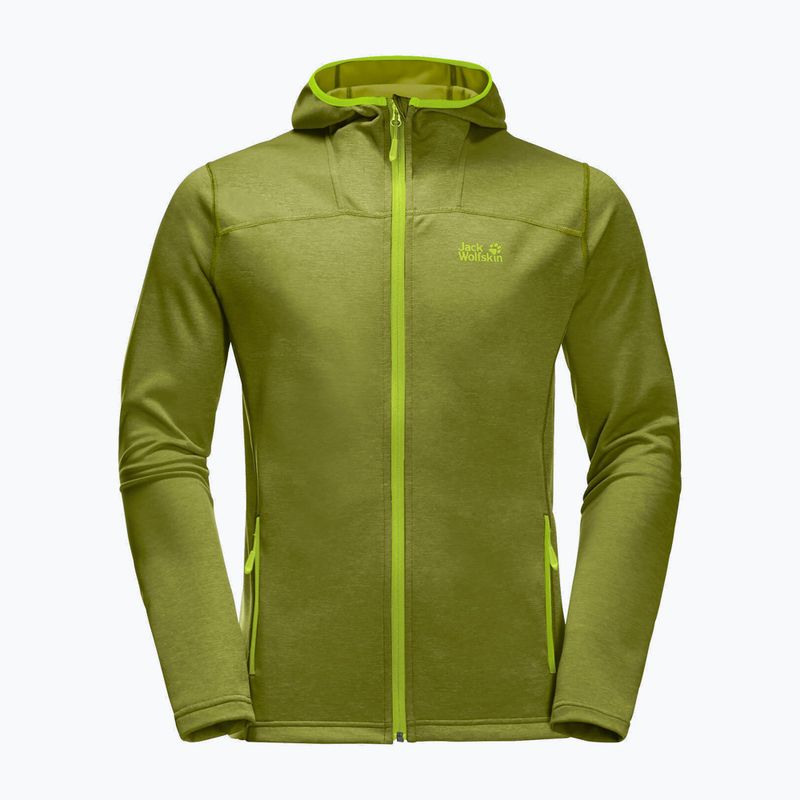 Férfi Jack Wolfskin Horizon kapucnis gyapjú kabát zöld 1708411_4131