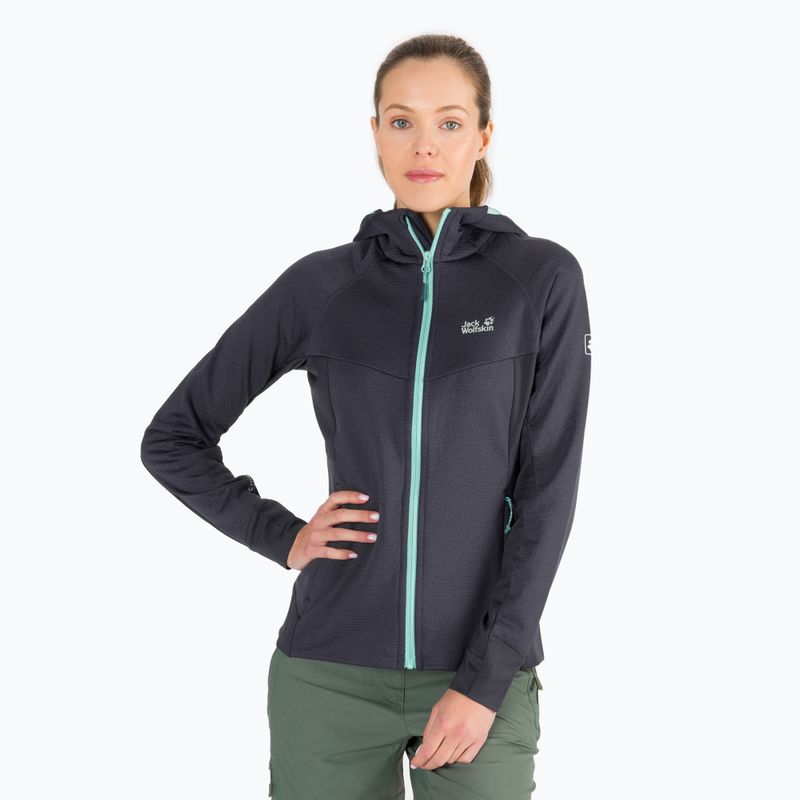 Női gyapjú Jack Wolfskin Hydro Grid szürke 1709911_1389