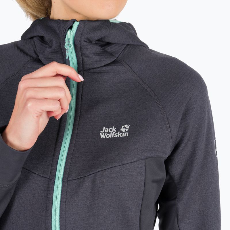 Női gyapjú Jack Wolfskin Hydro Grid szürke 1709911_1389 6