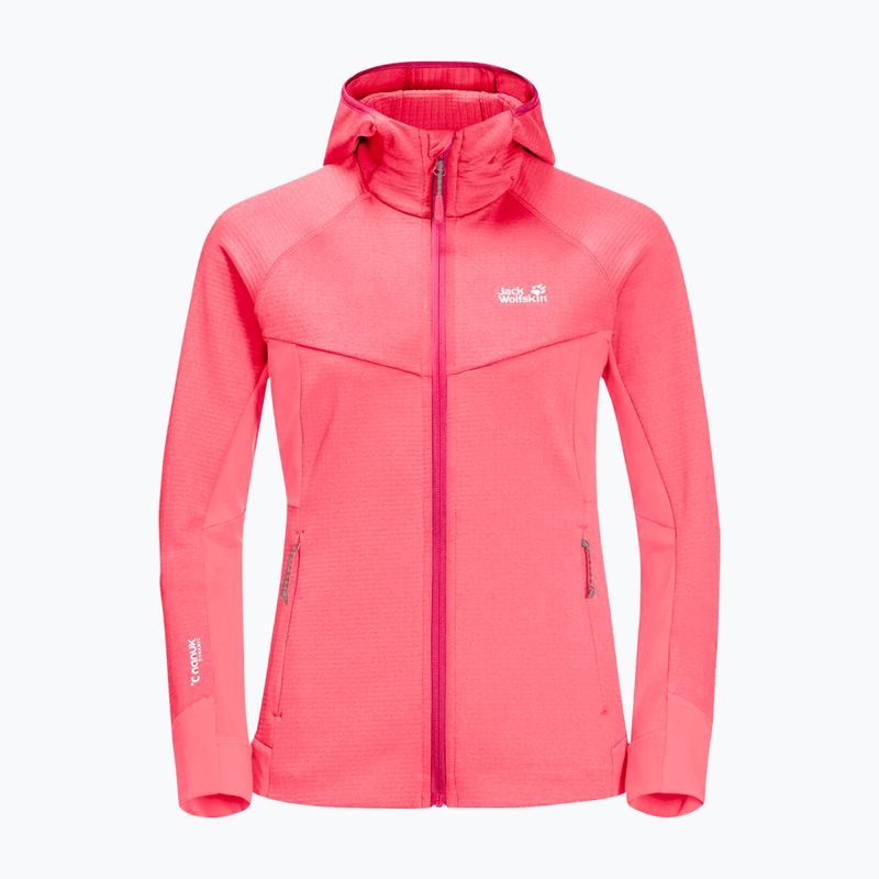 Jack Wolfskin Hydro Grid női fleece pulóver narancssárga 1709911_2072 9