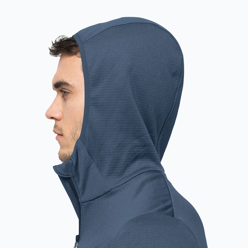 Jack Wolfskin férfi Hydro Grid fleece pulóver sötétkék 1710001_1383 4