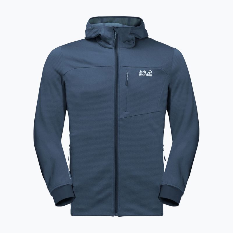 Jack Wolfskin férfi Hydro Grid fleece pulóver sötétkék 1710001_1383 6