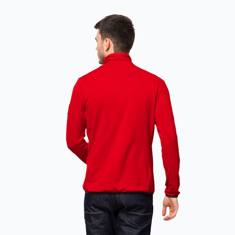 Jack Wolfskin férfi Dna Fleece pulóver piros 1710271_2206_002 2