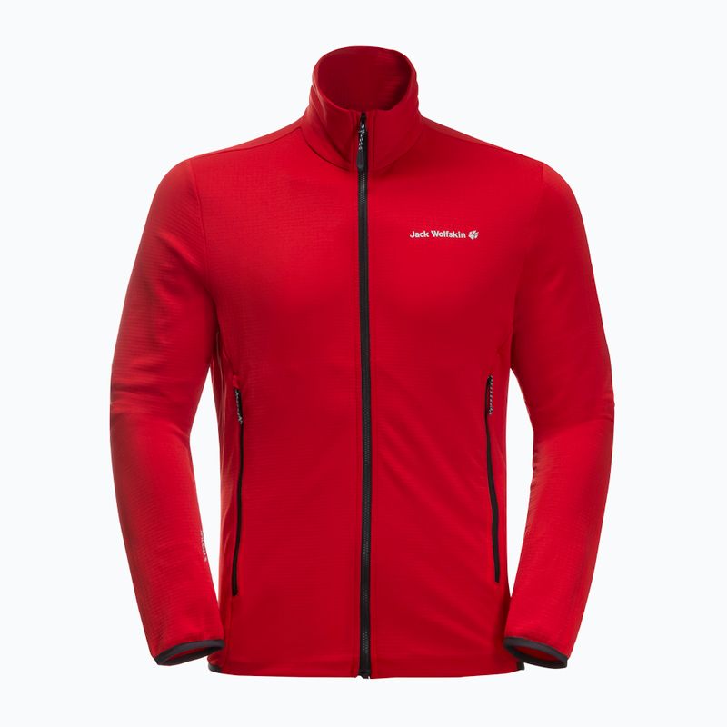 Jack Wolfskin férfi Dna Fleece pulóver piros 1710271_2206_002 4