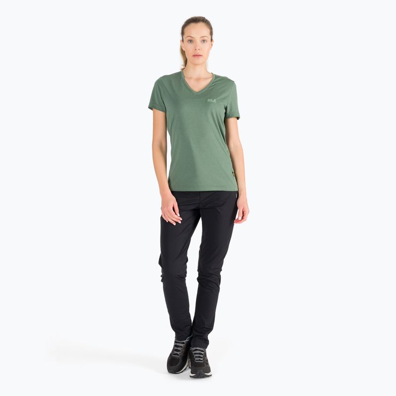 Jack Wolfskin női túrázó póló Crosstrail T zöld 1801692_4311 6