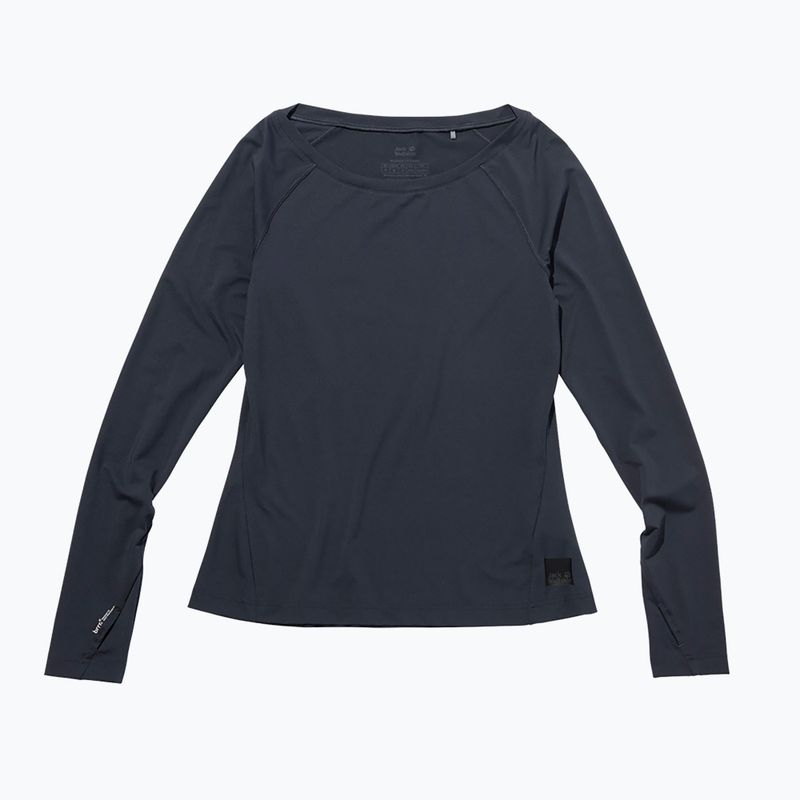 Női trekking póló Jack Wolfskin Tasman L/S szürke 1808441_1388_001 7