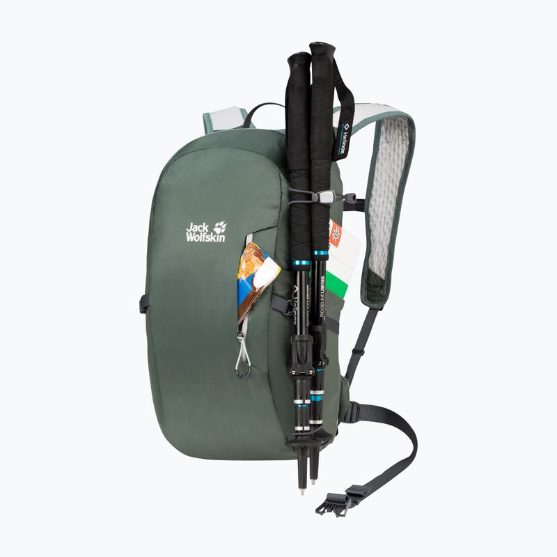 Jack Wolfskin Athmos Shape 16 l sövény zöld túra hátizsák 4