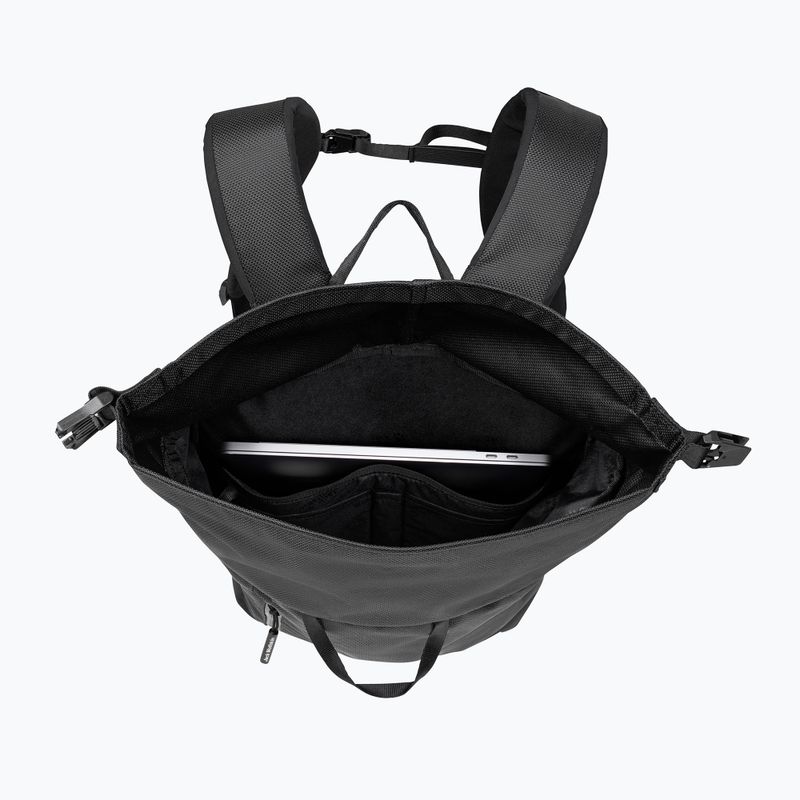 Jack Wolfskin Helsinki Rolltop 18 l ultra fekete nappali hátizsák 3