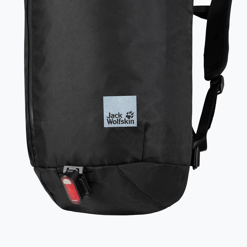 Jack Wolfskin Helsinki Rolltop 18 l ultra fekete nappali hátizsák 6