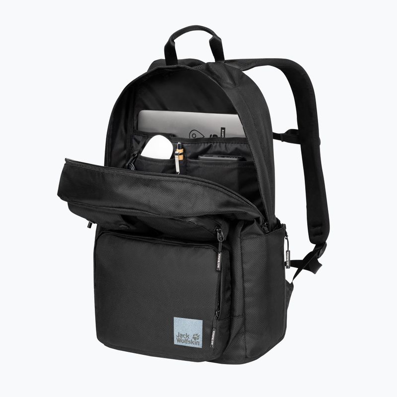 Jack Wolfskin London hátizsák 22 l ultra fekete 4
