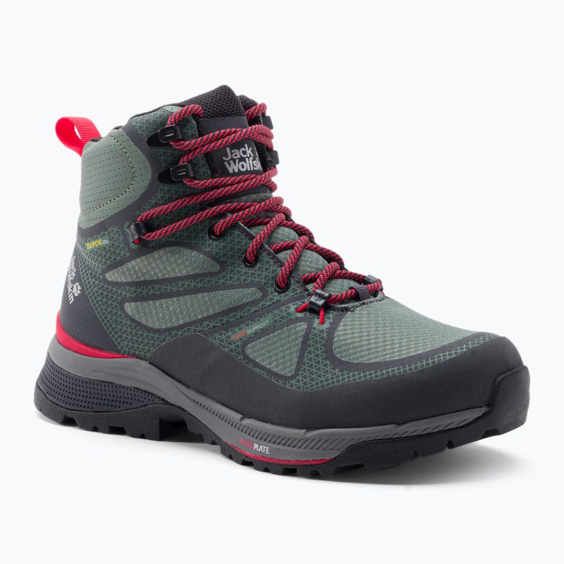 Női túrabakancs Jack Wolfskin Force Striker Texapore zöld 4038871_4175