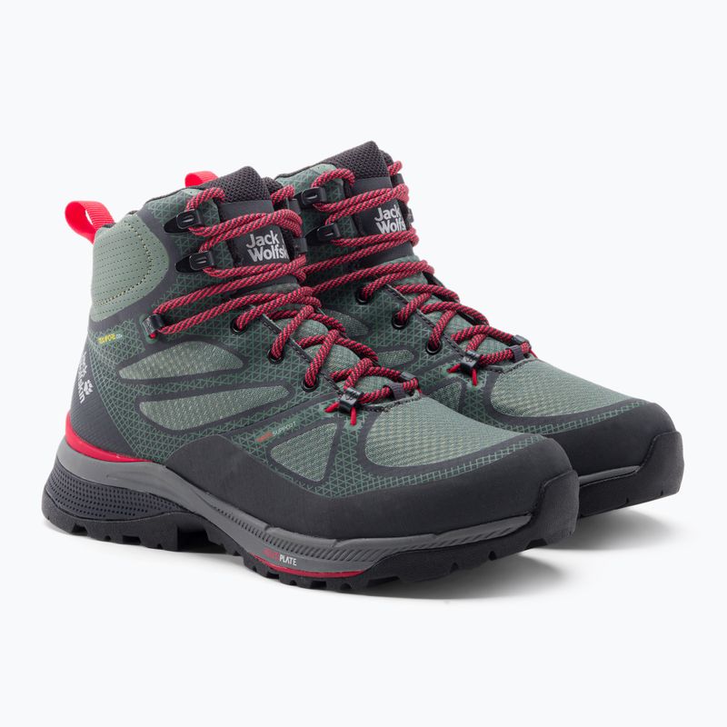 Női túrabakancs Jack Wolfskin Force Striker Texapore zöld 4038871_4175 5