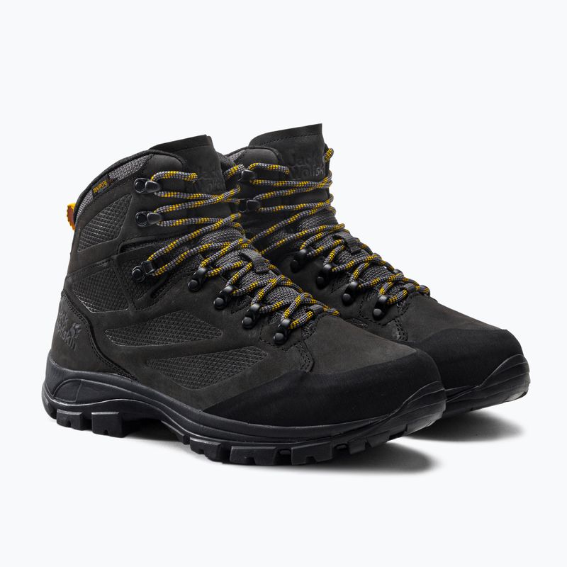 Jack Wolfskin férfi túrabakancs Rebellion Texapore Mid fekete 4051171 5