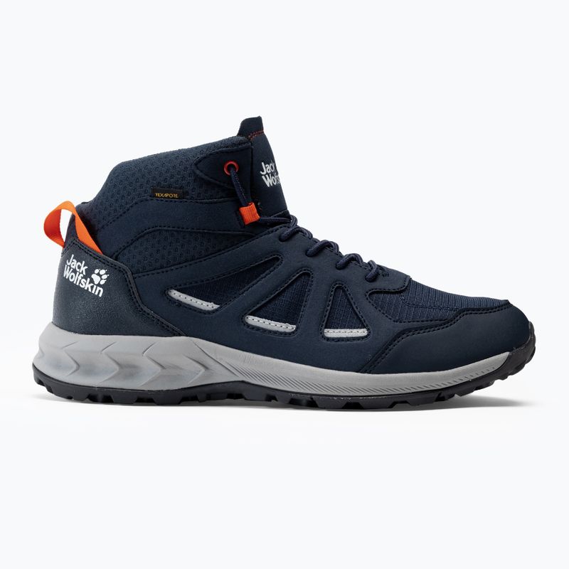 Férfi túrabakancs Jack Wolfskin Woodland 2 Texapore Mid navy blue 4051261_1178 2