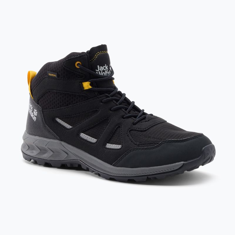 Férfi túrabakancs Jack Wolfskin Woodland 2 Texapore Mid fekete 4051261_6055