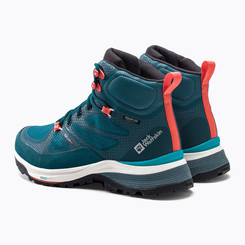 Jack Wolfskin Force Striker Texapore Mid női túrabakancs kék 4038873 3