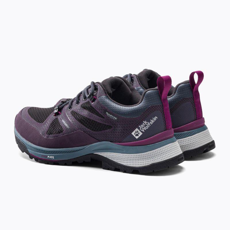 Női túrabakancs Jack Wolfskin Force Striker Texapore Low lila 4038893 3