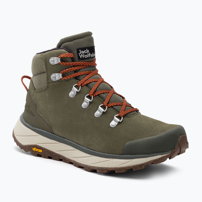 Jack Wolfskin férfi Terraventure Urban Mid trekking csizma zöld 4053561