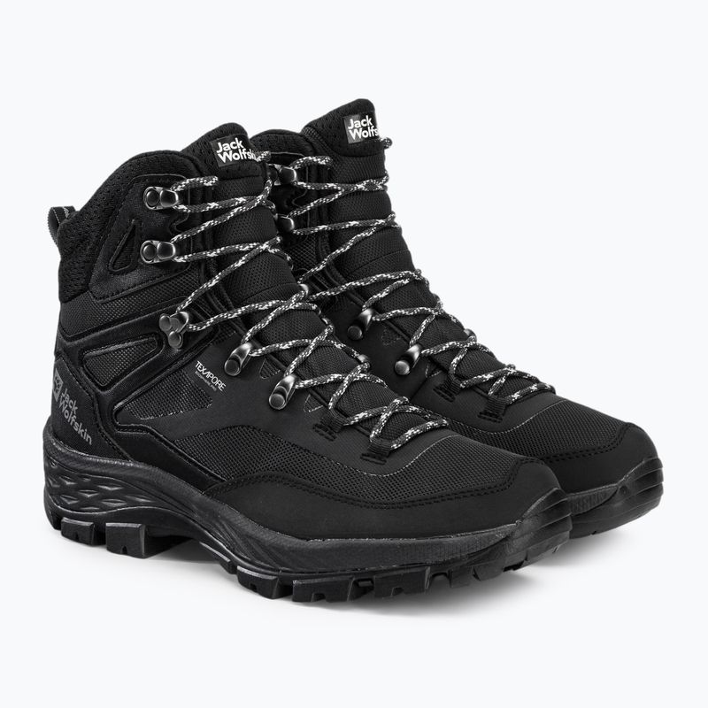 Jack Wolfskin férfi Rebellion Guide Texapore Mid túrabakancs fekete 4053791 5