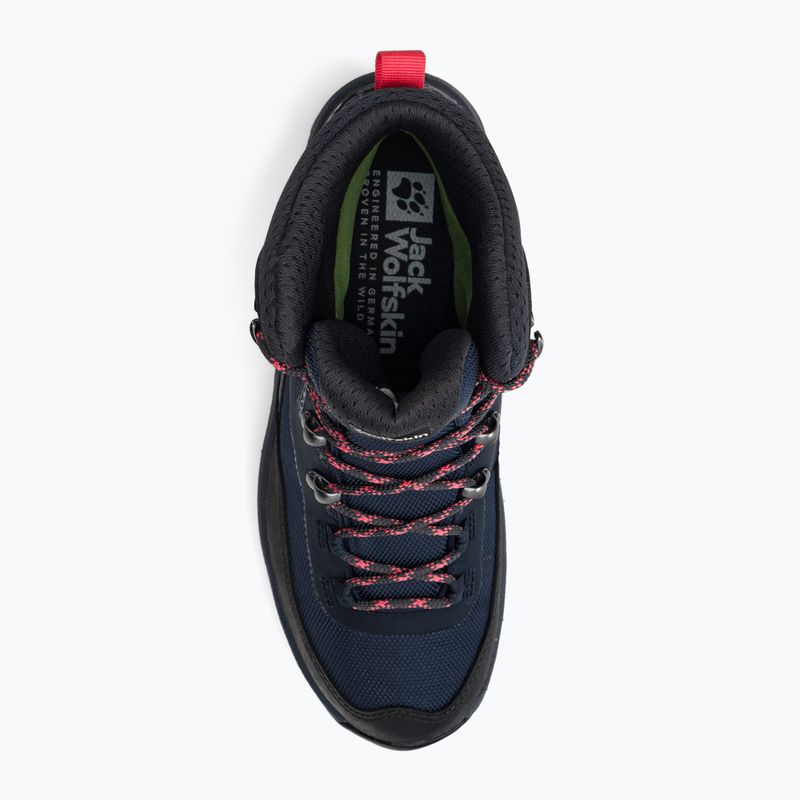 Jack Wolfskin női túrabakancs Rebellion Guide Texapore Mid fekete-kék 4053801 6