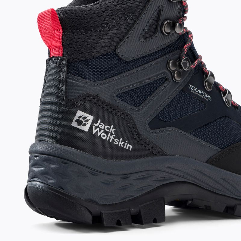 Jack Wolfskin női túrabakancs Rebellion Guide Texapore Mid fekete-kék 4053801 8
