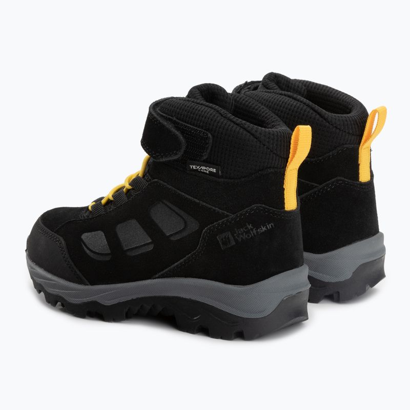 Jack Wolfskin Vojo Lt Texapore Mid gyermek túrabakancs fekete 4054021 3