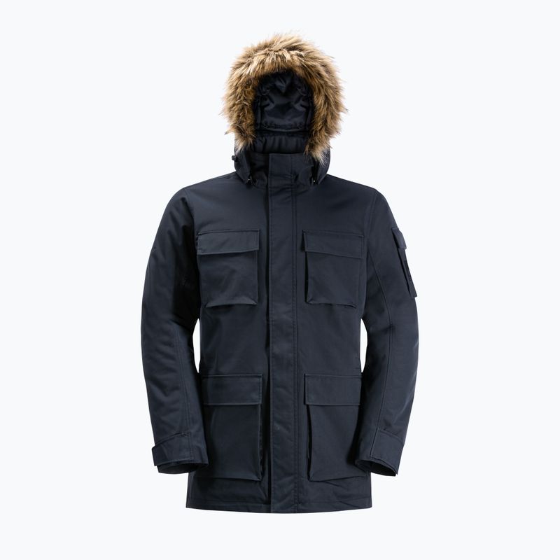 Jack Wolfskin férfi pehelykabát Glacier Canyon Parka tengerészkék 1107674_1010 8