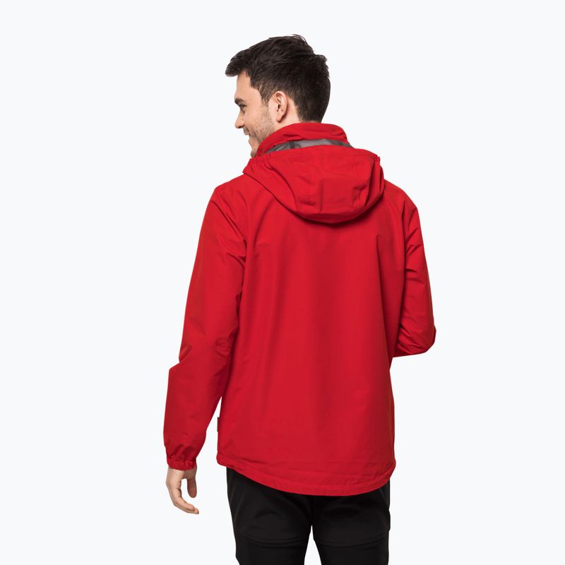 Jack Wolfskin férfi Stormy Point 2L esőkabát piros 1111142_2206 2
