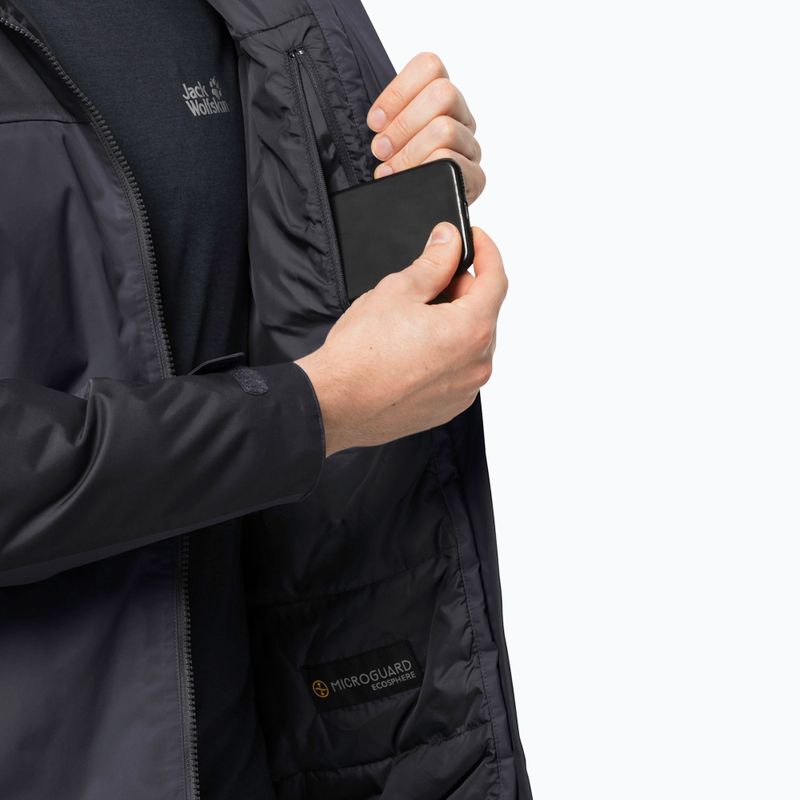 Jack Wolfskin férfi Jasper Ins pehelykabát szürke 1114321_6230 4