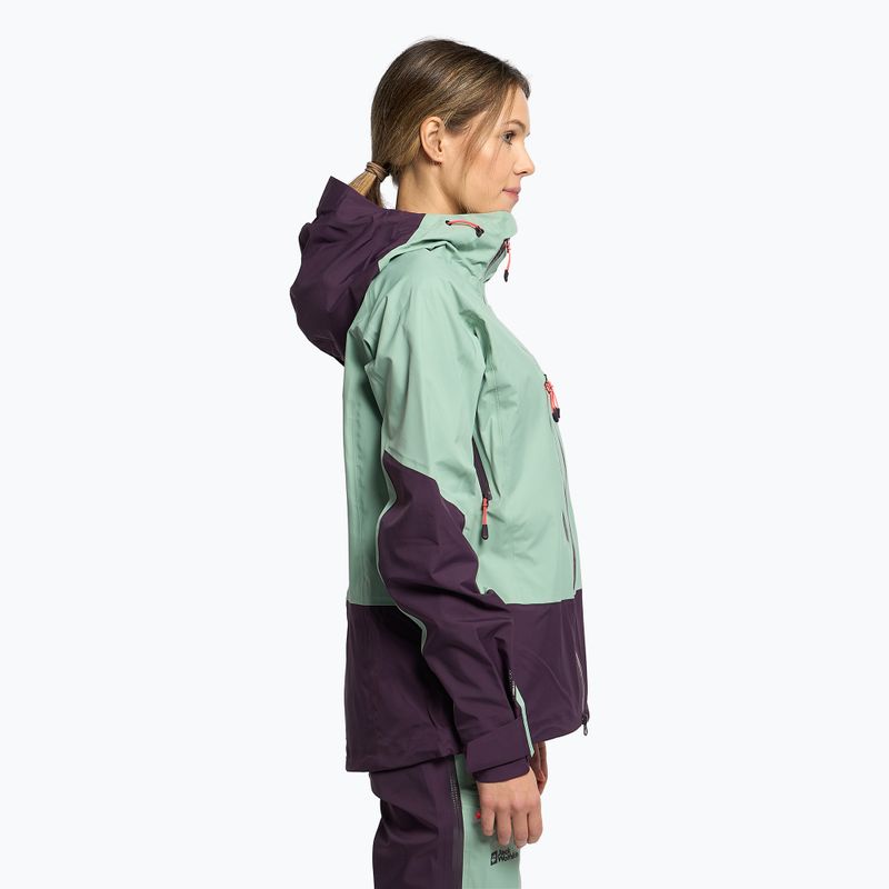 Jack Wolfskin Alpspitze 3L női sí dzseki zöld 1115201 3