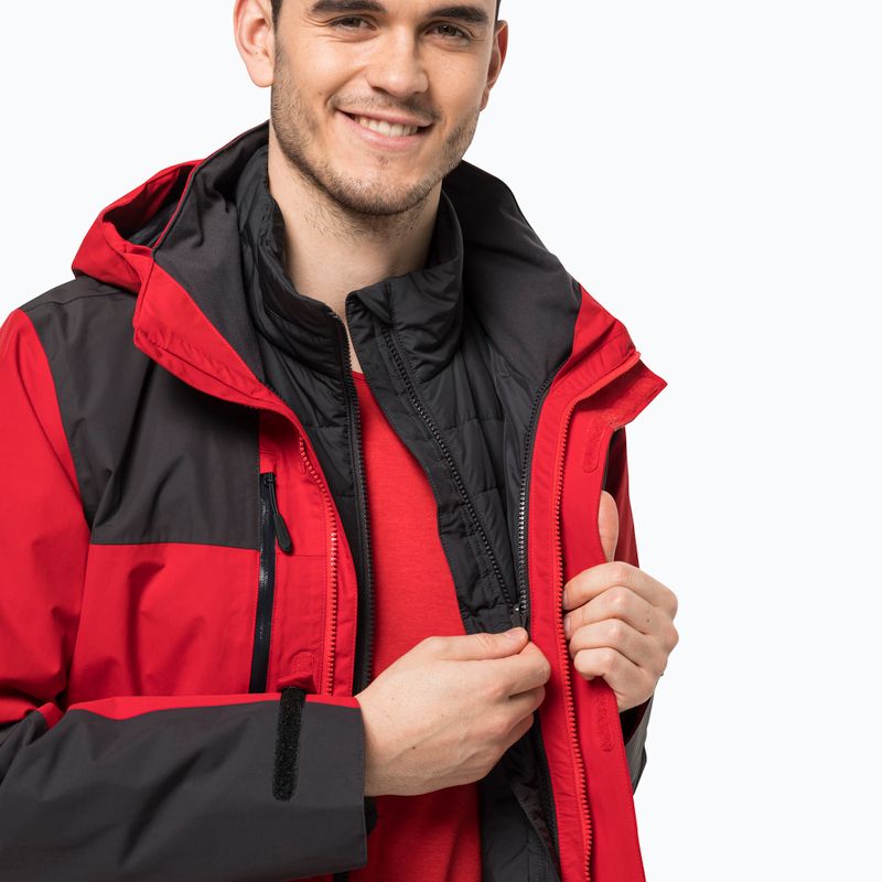 Jack Wolfskin férfi Jasper esőkabát piros 1115261_2206_002 8